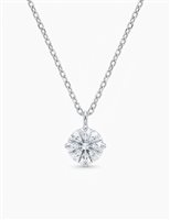 Collier Ama Femme in Or blanc Diamante Brown AMA-GI-101-72-CT0.54
